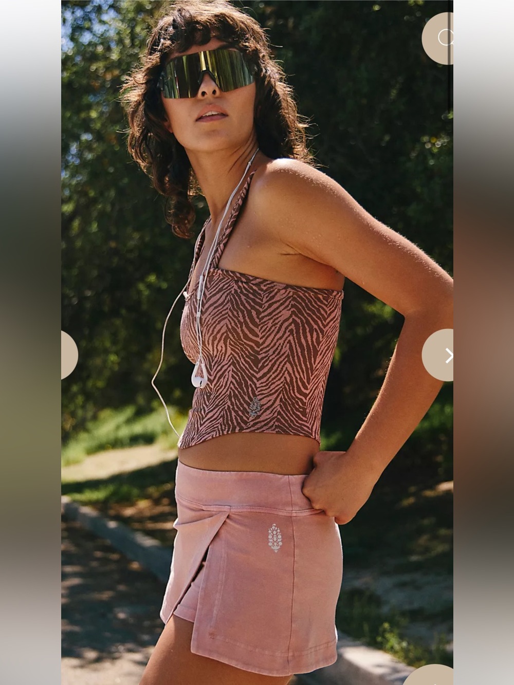 Free People Hot Shot Mini Skort - Picture 2 of 7